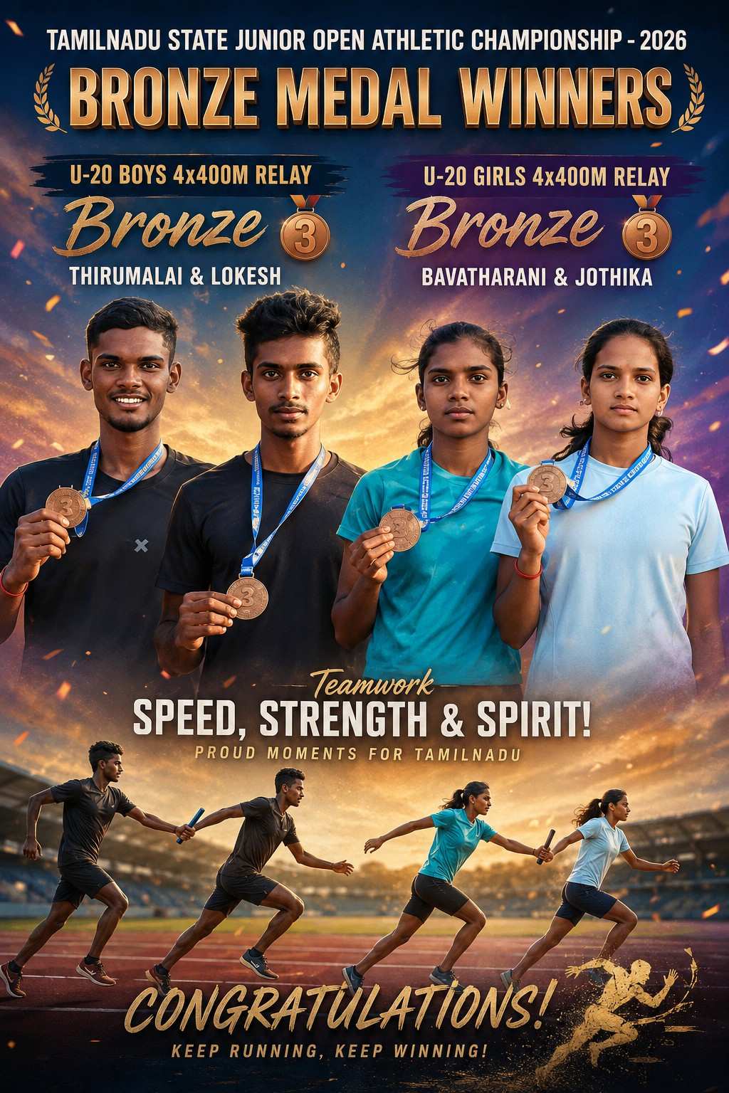 4x400M relay