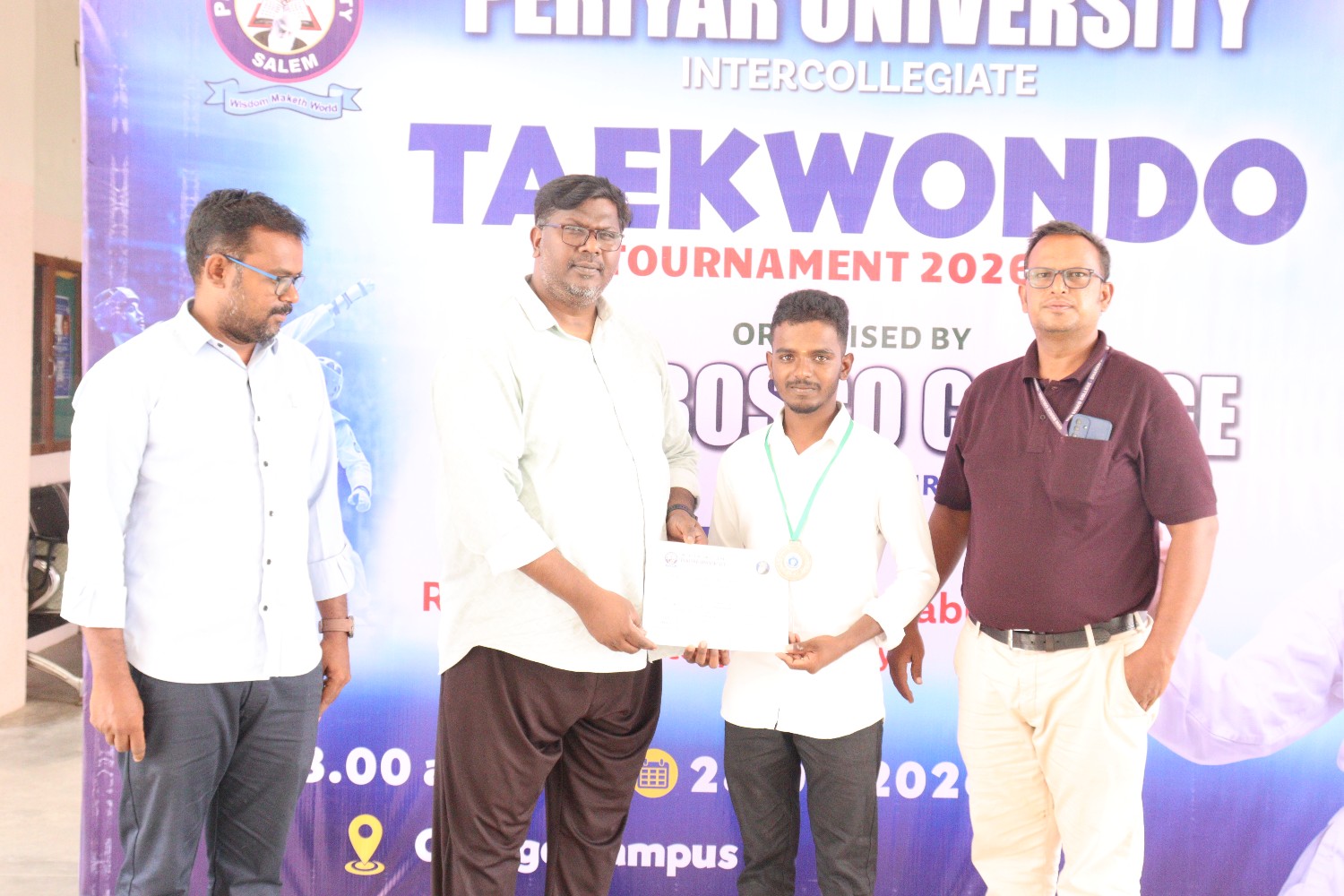 Periyar University Inter Collegiate TEAKWONDO Tournament 2026-2027